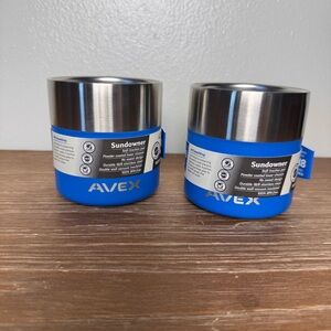 New Avex Sundowner Insulated Rocks Glass 13 Oz No Sweat Set Of 2 18 Hours Cold